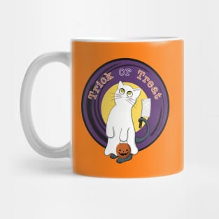 Halloween Ghost Cat - No Tricks! Mug